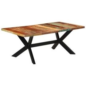 vidaXL Esstisch 200x100x74 cm Altholz Massiv