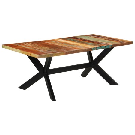 vidaXL Esstisch 200x100x74 cm Altholz Massiv