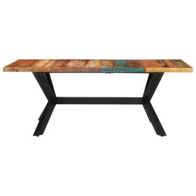 vidaXL Esstisch 200x100x74 cm Altholz Massiv