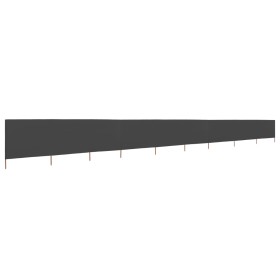 vidaXL 9-teiliges Windschutzgewebe 1200 x 160 cm Anthrazit