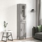Highboard Grau Sonoma 34,5x34x180 cm Holzwerkstoff Highboard Grau Sonoma 34,5x34x180 cm Holzwerkstoff
