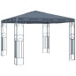 Pavillon mit LED-Lichterkette 300x300 cm Anthrazit Pavillon mit LED-Lichterkette 300x300 cm Anthrazit