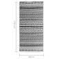 vidaXL Outdoor-Teppich Schwarz 80x150 cm PP vidaXL Outdoor-Teppich Schwarz 80x150 cm PP