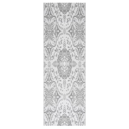 vidaXL Outdoor-Teppich Hellgrau 80x250 cm PP