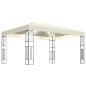 vidaXL Pavillon mit LED-Lichterkette 3x4 m Creme Stoff vidaXL Pavillon mit LED-Lichterkette 3x4 m Creme Stoff