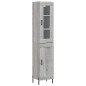Highboard Grau Sonoma 34,5x34x180 cm Holzwerkstoff Highboard Grau Sonoma 34,5x34x180 cm Holzwerkstoff