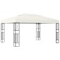 vidaXL Pavillon mit LED-Lichterkette 3x4 m Creme Stoff vidaXL Pavillon mit LED-Lichterkette 3x4 m Creme Stoff