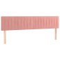 vidaXL Boxspringbett mit Matratze Rosa 120x190 cm Samt vidaXL Boxspringbett mit Matratze Rosa 120x190 cm Samt