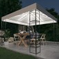 Gartenzelt mit LED-Lichterkette 3x3 m Weiß Gartenzelt mit LED-Lichterkette 3x3 m Weiß