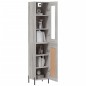 Highboard Grau Sonoma 34,5x34x180 cm Holzwerkstoff Highboard Grau Sonoma 34,5x34x180 cm Holzwerkstoff