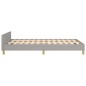vidaXL Bettgestell mit Kopfteil Hellgrau 120x190 cm Stoff vidaXL Bettgestell mit Kopfteil Hellgrau 120x190 cm Stoff