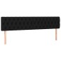 vidaXL Bettgestell mit Kopfteil Schwarz 120x190 cm Stoff vidaXL Bettgestell mit Kopfteil Schwarz 120x190 cm Stoff