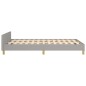 vidaXL Bettgestell mit Kopfteil Hellgrau 120x190 cm Stoff vidaXL Bettgestell mit Kopfteil Hellgrau 120x190 cm Stoff