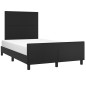 vidaXL Bettgestell mit Kopfteil Schwarz 120x190 cm Kunstleder vidaXL Bettgestell mit Kopfteil Schwarz 120x190 cm Kunstleder