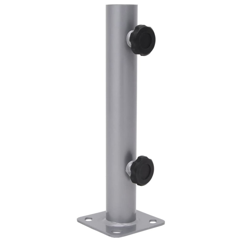 vidaXL Sonnenschirmständer für Ø32/34/38 mm Mast Silbern Stahl vidaXL Sonnenschirmständer für Ø32/34/38 mm Mast Silbern Stahl