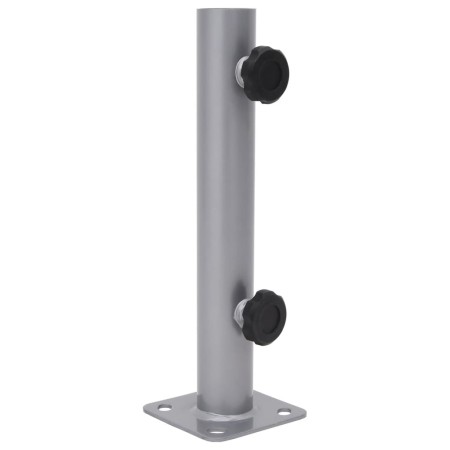 vidaXL Sonnenschirmständer für Ø32/34/38 mm Mast Silbern Stahl
