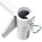 vidaXL Sonnenschirmhalter für Balkon Weiß 38 mm Stahl vidaXL Sonnenschirmhalter für Balkon Weiß 38 mm Stahl