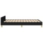 vidaXL Bettgestell mit Kopfteil Schwarz 120x190 cm Stoff vidaXL Bettgestell mit Kopfteil Schwarz 120x190 cm Stoff