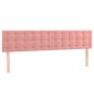 vidaXL Bettgestell mit Kopfteil Rosa 120x190 cm Samt vidaXL Bettgestell mit Kopfteil Rosa 120x190 cm Samt