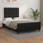 vidaXL Bettgestell mit Kopfteil Schwarz 120x190 cm Kunstleder vidaXL Bettgestell mit Kopfteil Schwarz 120x190 cm Kunstleder