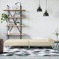 vidaXL Schlafsofa mit Getränkehaltern Creme Kunstleder vidaXL Schlafsofa mit Getränkehaltern Creme Kunstleder