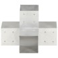 vidaXL Pfostenverbinder X-Form Verzinktes Metall 101 x 101 mm vidaXL Pfostenverbinder X-Form Verzinktes Metall 101 x 101 mm