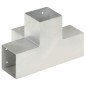 vidaXL Pfostenverbinder X-Form Verzinktes Metall 101 x 101 mm vidaXL Pfostenverbinder X-Form Verzinktes Metall 101 x 101 mm
