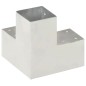 vidaXL Pfostenverbinder 4 Stk. Y-Form Verzinktes Metall 91 x 91 mm vidaXL Pfostenverbinder 4 Stk. Y-Form Verzinktes Metall 91 x 91 mm