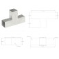 vidaXL Pfostenverbinder T-Form Verzinktes Metall 71 x 71 mm vidaXL Pfostenverbinder T-Form Verzinktes Metall 71 x 71 mm