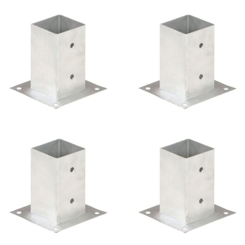 vidaXL Pfostenanker 4 Stk. Verzinktes Metall 81 mm vidaXL Pfostenanker 4 Stk. Verzinktes Metall 81 mm