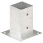 vidaXL Pfostenanker 4 Stk. Verzinktes Metall 81 mm vidaXL Pfostenanker 4 Stk. Verzinktes Metall 81 mm