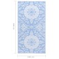 vidaXL Outdoor-Teppich Babyblau 120x180 cm PP vidaXL Outdoor-Teppich Babyblau 120x180 cm PP