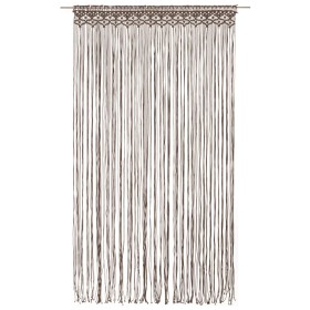 vidaXL Makramee Vorhang Taupe 140x240 cm Baumwolle