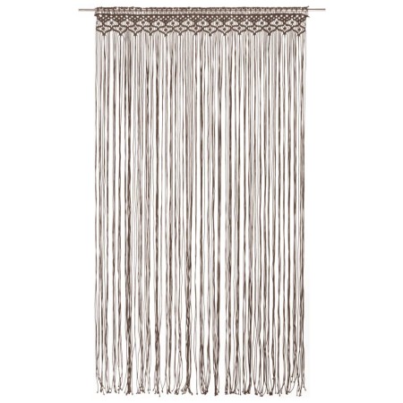 vidaXL Makramee Vorhang Taupe 140x240 cm Baumwolle