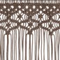 vidaXL Makramee Vorhang Taupe 140x240 cm Baumwolle vidaXL Makramee Vorhang Taupe 140x240 cm Baumwolle