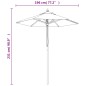 vidaXL Sonnenschirm mit Holzmast Taupe 196x231 cm vidaXL Sonnenschirm mit Holzmast Taupe 196x231 cm