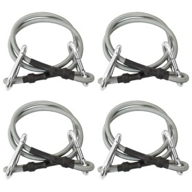 vidaXL Seile mit Karabiner 4 Stk. Gummi