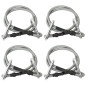 vidaXL Seile mit Karabiner 4 Stk. Gummi vidaXL Seile mit Karabiner 4 Stk. Gummi