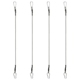 vidaXL Seile mit Karabiner 4 Stk. Gummi