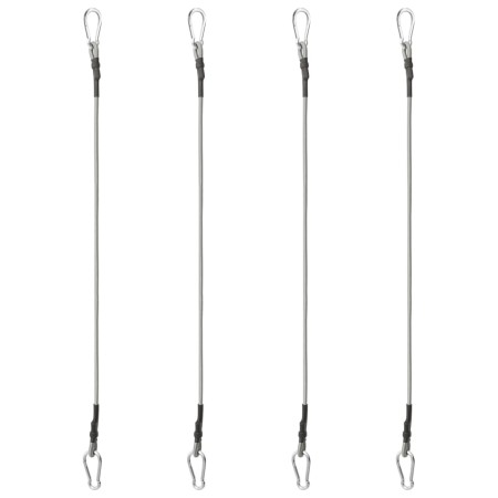 vidaXL Seile mit Karabiner 4 Stk. Gummi
