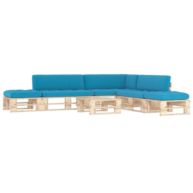 vidaXL 6-tlg. Paletten-Lounge-Set mit Kissen Imprägniertes Kiefernholz vidaXL 6-tlg. Paletten-Lounge-Set mit Kissen Imprägniertes Kiefernholz