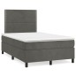 vidaXL Boxspringbett mit Matratze Dunkelgrün 120x190 cm Samt vidaXL Boxspringbett mit Matratze Dunkelgrün 120x190 cm Samt