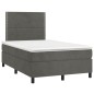 vidaXL Boxspringbett mit Matratze Dunkelgrün 120x190 cm Samt vidaXL Boxspringbett mit Matratze Dunkelgrün 120x190 cm Samt