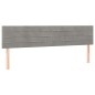 vidaXL Boxspringbett mit Matratze Hellgrau 120x190 cm Samt vidaXL Boxspringbett mit Matratze Hellgrau 120x190 cm Samt