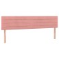 vidaXL Boxspringbett mit Matratze Rosa 120x190 cm Samt vidaXL Boxspringbett mit Matratze Rosa 120x190 cm Samt