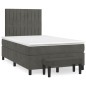 vidaXL Boxspringbett mit Matratze Dunkelgrün 120x190 cm Samt vidaXL Boxspringbett mit Matratze Dunkelgrün 120x190 cm Samt