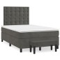 vidaXL Boxspringbett mit Matratze Dunkelgrün 120x190 cm Samt vidaXL Boxspringbett mit Matratze Dunkelgrün 120x190 cm Samt