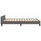 vidaXL Bettgestell mit Kopfteil Grau 120x190 cm Kunstleder vidaXL Bettgestell mit Kopfteil Grau 120x190 cm Kunstleder