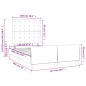 vidaXL Bettgestell mit Kopfteil Grau 120x190 cm Kunstleder vidaXL Bettgestell mit Kopfteil Grau 120x190 cm Kunstleder