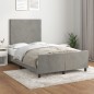 vidaXL Bettgestell mit Kopfteil Hellgrau 120x190 cm Samt vidaXL Bettgestell mit Kopfteil Hellgrau 120x190 cm Samt